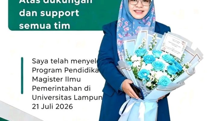 Dari Perjuangan Menuju Kebanggaan Bupati Mesuji Hj. Elfianah Raih Gelar M.I.P.