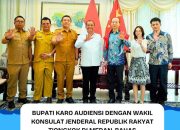 Bupati Karo Audiensi Dengan Wakil Konsulat Jenderal Republik Rakyat Tiongkok Di Medan