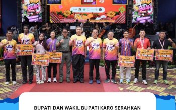 bupati dan wakil bupati karo serahkan penghargaan kepada juara fun run festival bunga dan buah karo tahun 2026 4 FB IMG 1785486848061