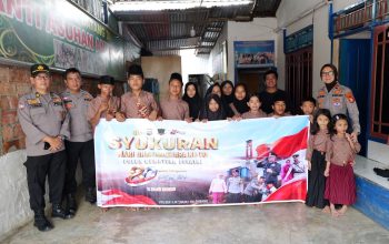 *Wujud Syukur Hari Bhayangkara ke-80, Polda Sumsel Bagikan Paket Makanan ke 80 Panti Asuhan*