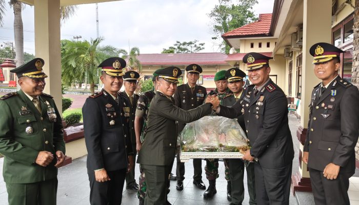 *Dandim 0420/Sarko Hadiri Upacara HUT Bhayangkara ke-80, Perkuat Sinergitas TNI-Polri di Sarolangun*