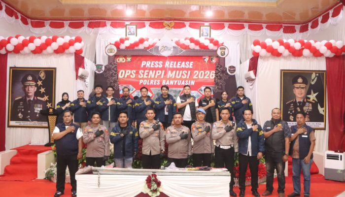 Polres Banyuasin Capaiankan Pengungkapan Kasus Periode Januari–Juni 2026