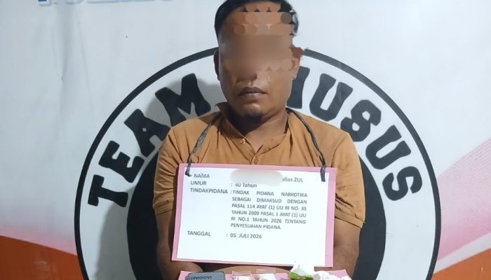 Polisi Tangkap Pengedar Sabu Dengan BB 10,75 Gram