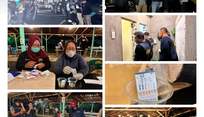 Kepala BNN Kota Binjai dan Aparat Gabungan Razia Sejumlah Cafe, 6 Orang Positif Narkoba