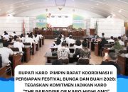 bupati karo pimpin rapat koordinasi ii persiapan festival bunga dan buah 2026: tegaskan komitmen jadikan karo "the paradise of karo highland" 9 IMG 20260709 WA0000