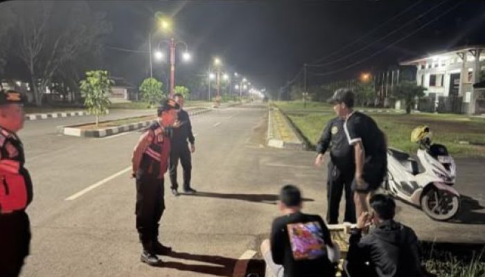 Patroli Presisi Sat Samapta Polres Banyuasin Jaga Keamanan Malam, Antisipasi Aksi 3C