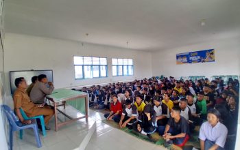 polsek munte edukasi pelajar bahaya narkoba dan tertib berlalu lintas saat mpls 5 IMG 20260714 WA0014