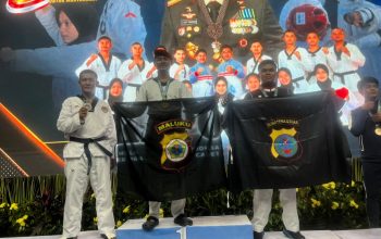 tiga medali emas diraih polda maluku dalam kejuaraan piala kapolri cup vii, salah satunya dipersembahkan personil polres buru 6 IMG 20260716 WA0000scqBHVJ