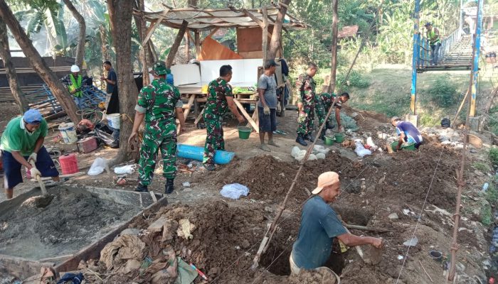 Harapan Baru Warga Larangan Utara dan Larangan Selatan, Jembatan Gantung Kecapi Mulai Dibangun ‎