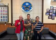 Ketua DPW FRN Roy Nst Bersama Sekjen DPW APPI SUMUT Silahturahmi Letkol Arh. Ronald Ginomgom Simatupang Arhanud 11/WBY.