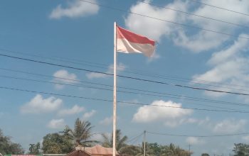 bendera usang ,robek di depan kantor desa keluang kecamatan tungkal ilir kabupaten banyuasin 4 IMG 20260719 WA0021GpaR1KT