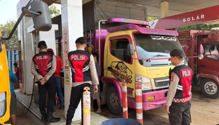 Sat Samapta Polres Banyuasin Intensifkan Patroli dan Monitoring SPBU, Pastikan Distribusi BBM Berjalan Aman