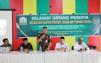 Gelar Program Jaksa Masuk Sekolah, Kacabdin Aceh Utara Gandeng Kejati Aceh Saweu SMAN 1 Syamtalira Bayu