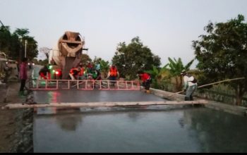 Pengecoran Jalan Sindang-Pecuk Dimulai, Pelaksana: Prioritaskan Standar Mutu dan Kualitas