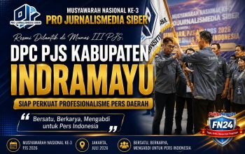 Resmi Dilantik di Munas III PJS, DPC PJS Kabupaten Indramayu Siap Perkuat Profesionalisme Pers Daerah