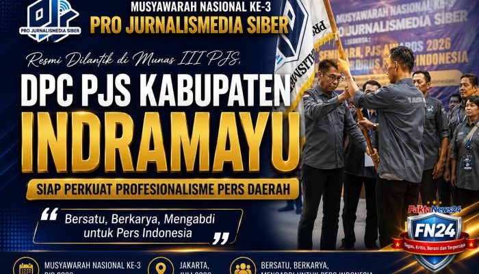 Resmi Dilantik di Munas III PJS, DPC PJS Kabupaten Indramayu Siap Perkuat Profesionalisme Pers Daerah