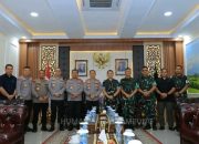 Perkuat Sinergitas TNI-Polri, Kapolda Lampung Terima Audiensi Danrem 043/Gatam