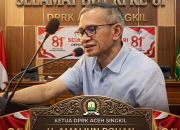 Ketua DPRK Aceh Singkil H. Amaliun Pohan Ucapkan Selamat HUT ke-81 Kemerdekaan RI