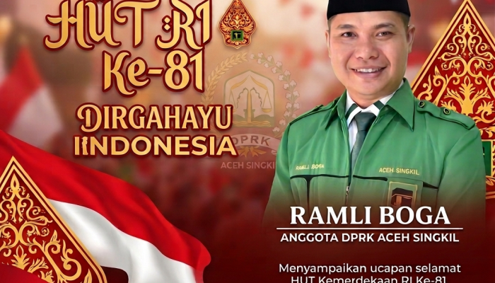 Ramli Boga Ucapkan Selamat HUT ke-81 RI
