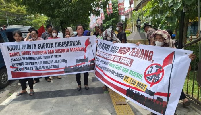 Akibat Limbah Sawit, PT Leo Mas Sunggal Penjarakan Anak dan Bapak Sintua