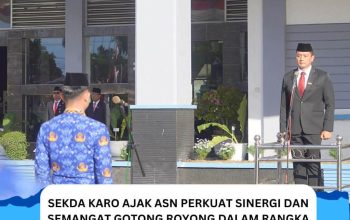 Sekda Karo Ajak ASN Perkuat Sinergi dan Semangat Gotong Royong di Upacara HUT RI Ke-81