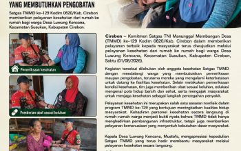 Pelayanan Tanpa Batas, Anggota Kesehatan Satgas TMMD ke-129 Hadir Langsung ke Rumah Warga yang Membutuhkan Pengobatan