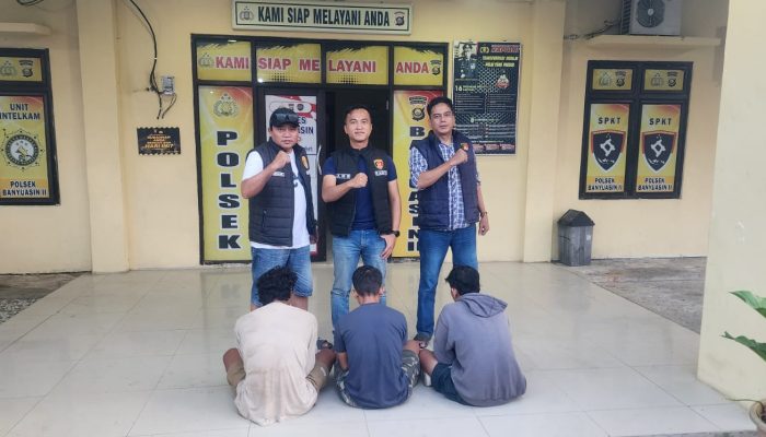 Polsek Banyuasin II Berhasil Ungkap Pencurian Perangkat BTS di Banyuasin II, Tiga Terduga Pelaku Diamankan
