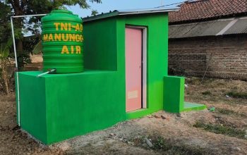 Empat dari Lima Titik Pembangunan MCK dan Revitalisasi Air TMMD ke-129 Kodim 0620/Kab.Cirebon Rampung Seratus Persen