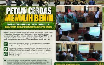Petani Cerdas Memilih Benih, Dinas Pertanian Bersama Satgas TMMD ke-129 Bekali Warga dengan Pengetahuan Varietas Padi Unggul