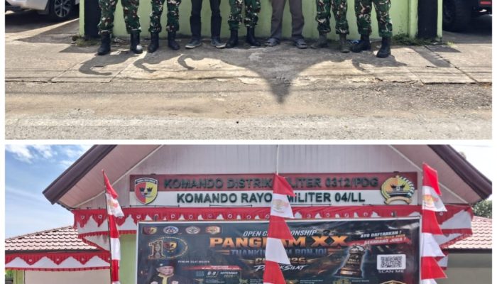 Koramil 04/LL Kodim 013/Padang Ajak Warga Semarakkan HUT Ke-81 RI Sepanjang Agustus