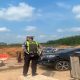 Polres Banyuasin Laksanakan Pengaturan Lalu Lintas di Simpang Pintu Tol Pulau Rimau