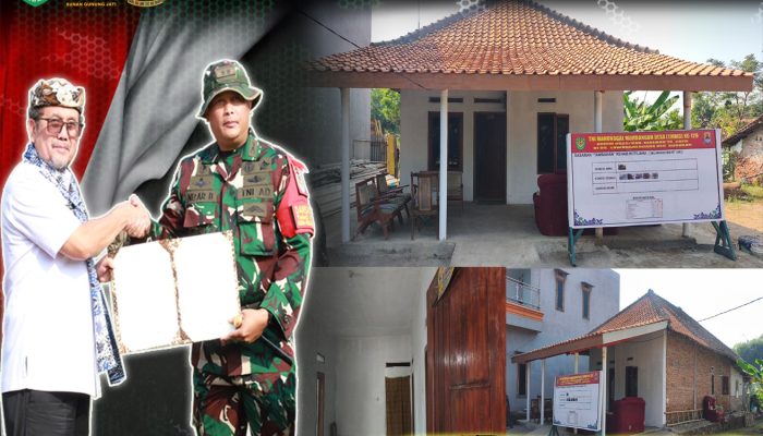 Semangat Gotong Royong Berbuah Hasil, Rehab Rumah Ibu Warsiyem Tuntas dalam Program TMMD ke-129 Kodim 0620/Kabupaten Cirebon