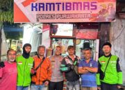 Kunjungi Warung Ojol Kamtibmas, Kapolres Purwakarta Sapa Driver Ojol dengan Gaya Humanis