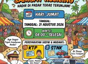 Samsat Keliling Hadir di Pasar Teras Terunjam, Permudah Masyarakat Bayar Pajak Kendaraan
