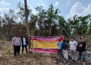 Buka Lahan dengan Cara Dibakar, Api Merambat hingga 6 Hektare, Seorang Pria Diamankan Polres Banyuasin