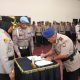 Kapolres Buru Pimpin Upacara Serah Terima Jabatan Kasat Polairud