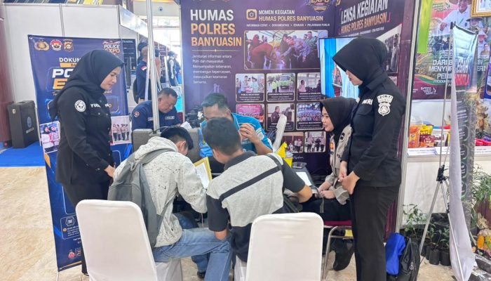 “Nyago Bumi Sriwijaya, Aman Bae!” Warnai Edukasi Humas Polri di Hari Kedua Police Expo