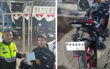 Petugas Induk PJR BSD Korlantas Polri Sigap Menindak Lanjuti Sepeda Motor masuk Ruas Tol BSD