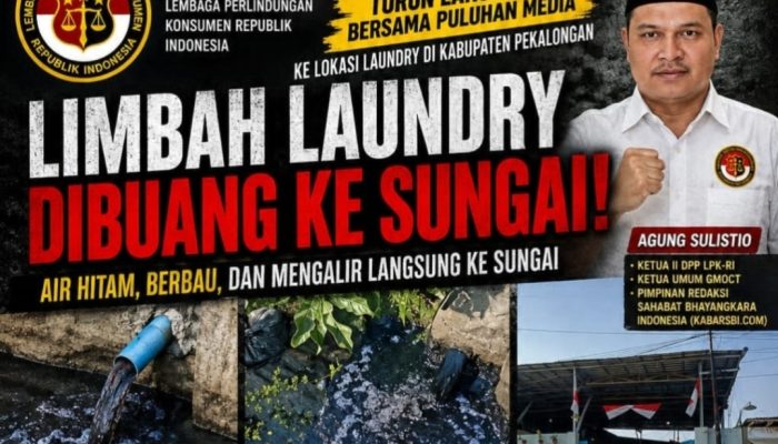 Puluhan Media Saksikan Aliran Limbah Laundry ke Sungai, Agung Sulistio Hubungi Menteri LH: DLH Pekalongan Jangan Tutup Mata!
