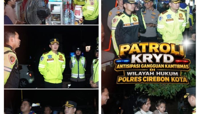 Kapolres Cirebon Kota Patroli Malam Minggu, Pastikan Keamanan dan Kenyamanan Warga
