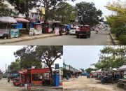 Kami Belum Merdeka Kata Masyarakat Penjual Di pinggir jalan Unit Dua Rimbo Bujang Kami Masih Dijajah Oleh Biaya Retribusi Kapan Kami Merdeka.