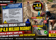 Proyek Irigasi Legeh Rp4,8 Miliar Disorot, Pekerja Sempat Tanpa APD, Ketebalan Konstruksi Jadi Pertanyaan