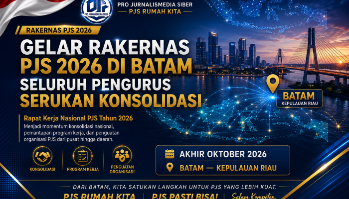 Gelar Rakernas PJS 2026 di Batam, Seluruh Pengurus Serukan Konsolidasi