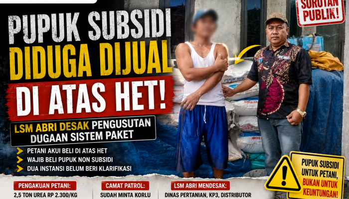 LSM ABRI Desak Pengusutan Dugaan Penyimpangan Pupuk Subsidi di Patrol, Camat Perintahkan Pengecekan Lapangan
