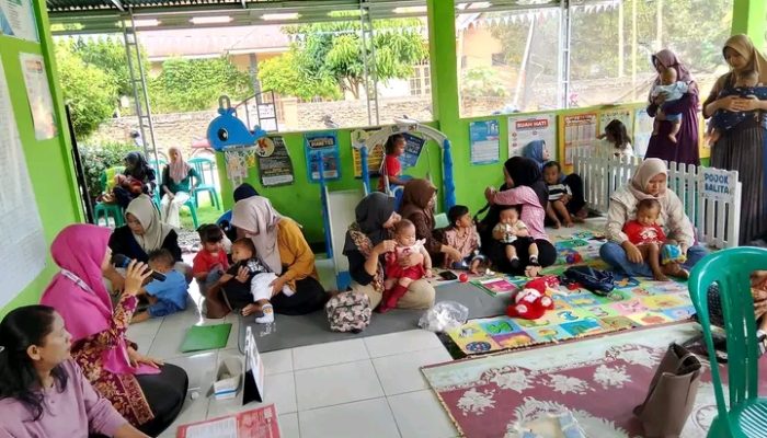 Kegiatan Posyandu Melati Desa Lubuk Mukti Berjalan Dengan Sukses ‎