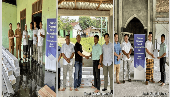 Bangun Harmoni dengan Masyarakat, PT Delima Makmur Rehab Sarana Ibadah di Aceh Singkil