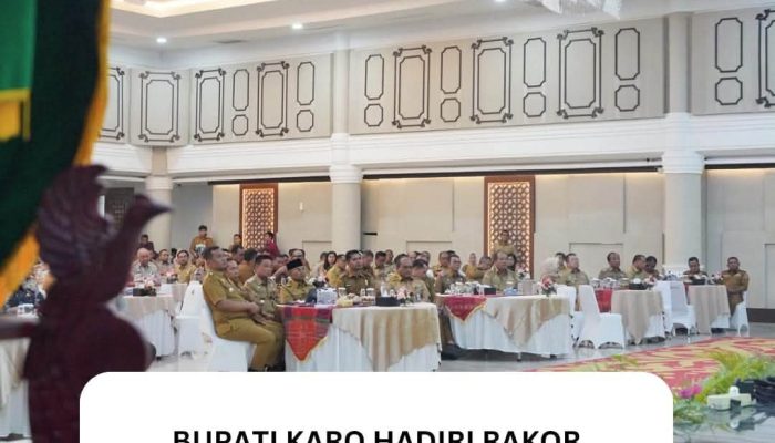 Bupati Karo Hadiri Rakor Optimalisasi PAD dan Penyaluran DBH Pajak Provinsi Sumut