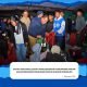 Bupati dan Wakil Bupati Karo Bersama Forkopimda Makan Malam Bersama Pengungsi Erupsi Gunung Sinabung