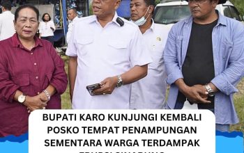 bupati karo kunjungi kembali posko tempat penampungan sementara warga terdampak erupsi sinabung 4 FB IMG 1788367259614