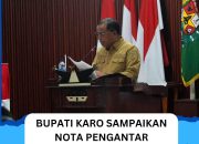 Bupati Karo Sampaikan Nota Pengantar Perubahan APBD 2026